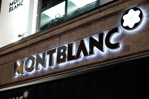 MONTBLANC SIGNAGE FOR THE FASHION DISTRICT IN MILAN 