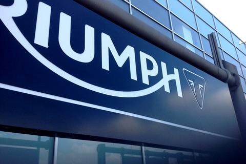 TRIUMPH MOTORCYCLES SIGNAGE